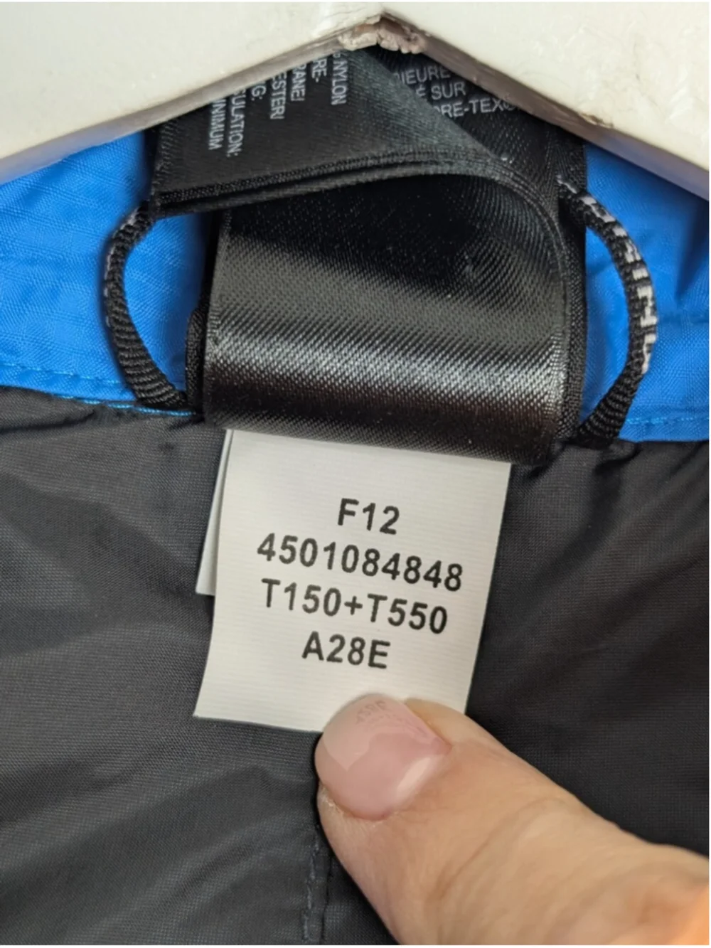 The North Face Summit Series Men's Puffer Jacket Blue Orange Zip Size L in EUC I